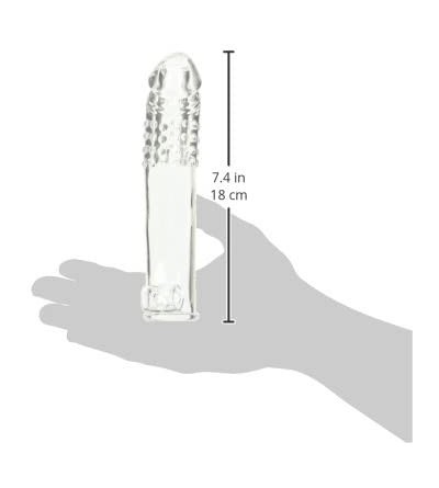Pumps & Enlargers Clear Sensations Penis Extender Vibrator Sleeve with Bullet - CH11HP5EOZH $12.94