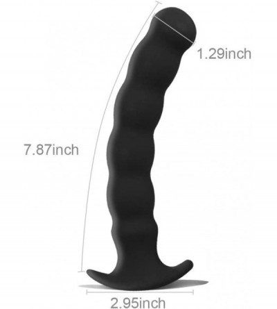 Anal Sex Toys Silicone Anal Plug G-Spot Stimulator Anal Beads Prostate Massage Butt Plug Sex Toy for Men Women (L) - CF18WGNQ...