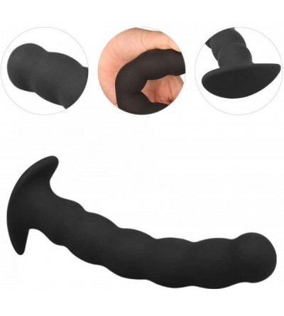 Anal Sex Toys Silicone Anal Plug G-Spot Stimulator Anal Beads Prostate Massage Butt Plug Sex Toy for Men Women (L) - CF18WGNQ...