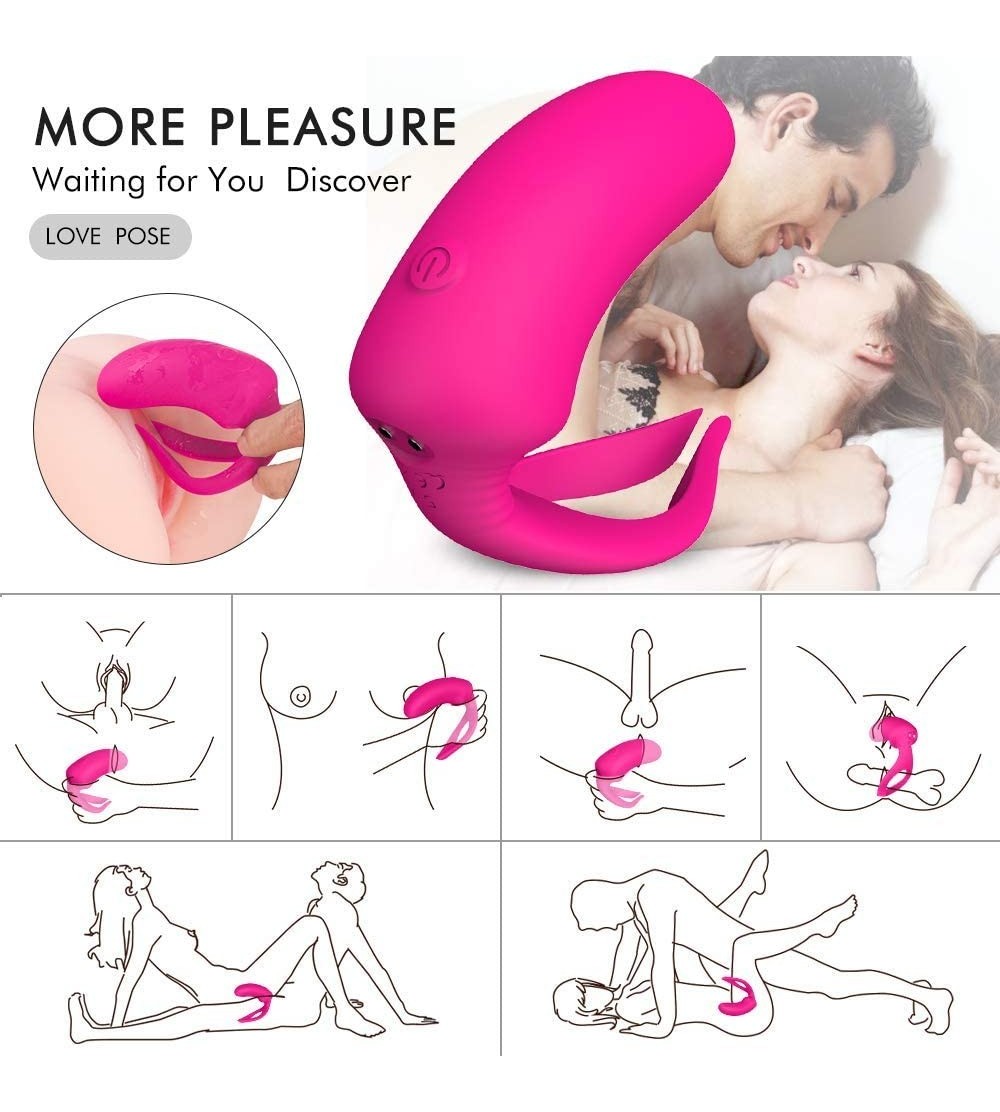 Penis Rings Great Waterproof Wearable Sex Toy Double-Headed prostätê Vibrator Anal Plug- Men's Prostate Stimulation Massager ...