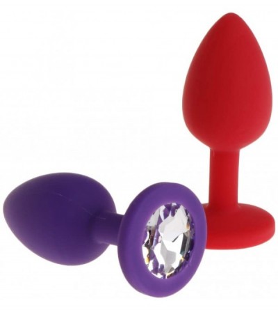 Anal Sex Toys Women Female Amal Pluģ Silicone Adullt Sxx Toys - Red - CC196C5SX2Y $9.06