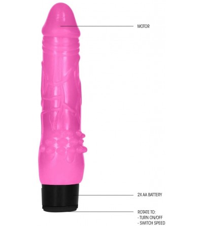 Dildos 8 Inch Fat Realistic Dildo Vibe (Pink) - CE18MES878A $13.86