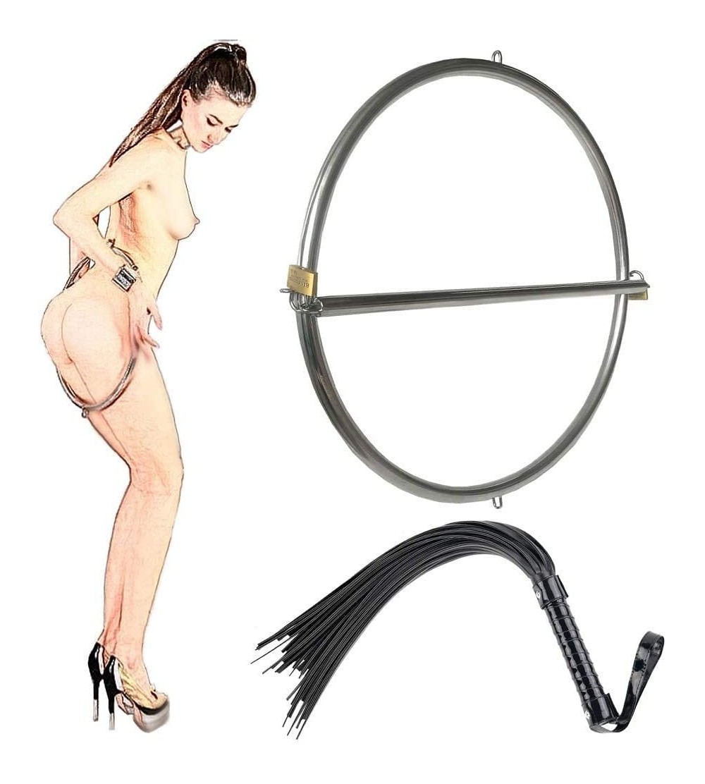 Restraints BDSM bondage restraints Sohimi stainless steel SM Ring with Whip(Flogger) becomes distorted Sex toys sex slave tor...