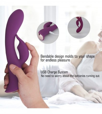 Vibrators G Spot Rabbit Vibrator- Clitoris Stimulation Adult Sex Toys with Bunny Ears Waterproof Personal Massager Quiet Dual...