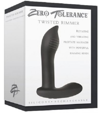 Anal Sex Toys Zero Tolerance Twisted Rimmer Prostate Massager with Free Bottle of Adult Toy Cleaner - C218CZELHWD $55.78