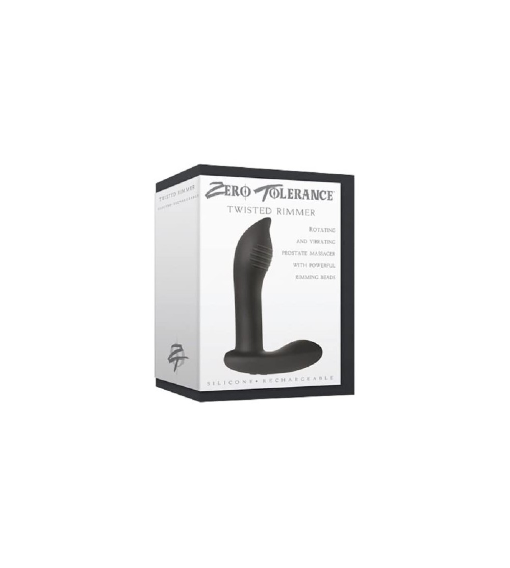 Anal Sex Toys Zero Tolerance Twisted Rimmer Prostate Massager with Free Bottle of Adult Toy Cleaner - C218CZELHWD $55.78