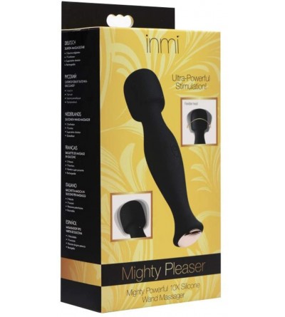 Vibrators Mighty Pleaser Powerful 10x Silicone Wand Massager - C7180IHAMO9 $18.86