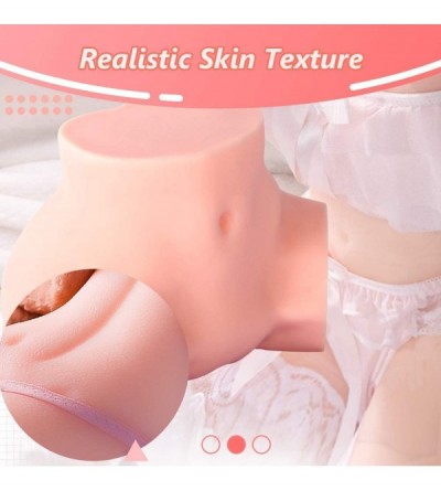 Male Masturbators Male Masturbator Adult Sex Toy 3D Realistic Lifelike Size Pussy Ass with Tight Vagina Anal Channels for Men...
