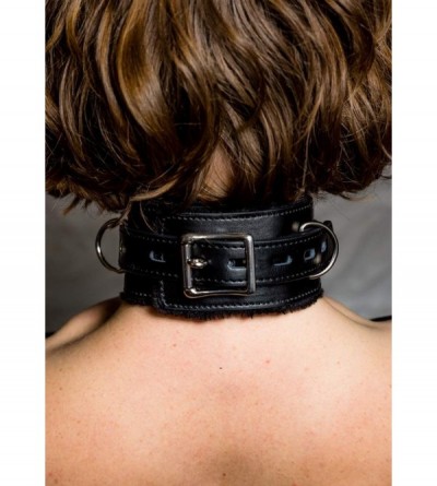 Restraints BDSM Collar Leather Choker with Chain Leash Necklace for Women Men - Emo Gothic Clothing - Sexy Adult Locking Sex ...